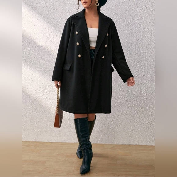 Double-breasted coat - Picture 8 of 15